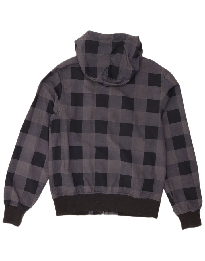 Jaqueta bomber masculina Billabong com capuz UK 38 poliamida cinza médio gingham