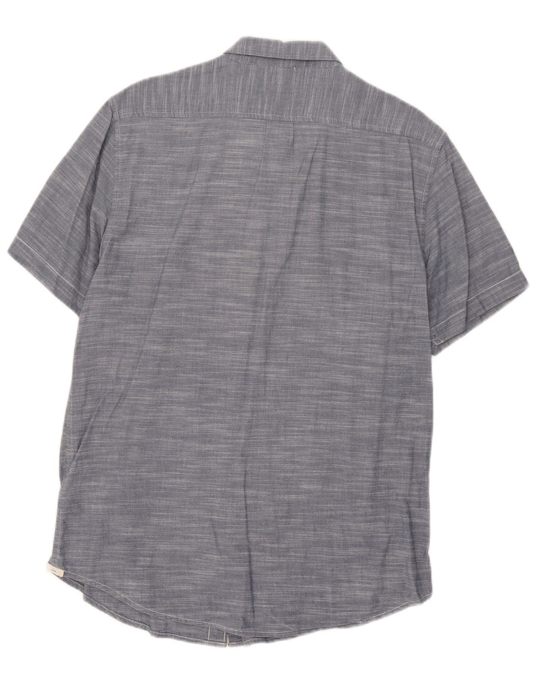 Camisa masculina Lee manga curta regular ajuste grande algodão manchado azul
