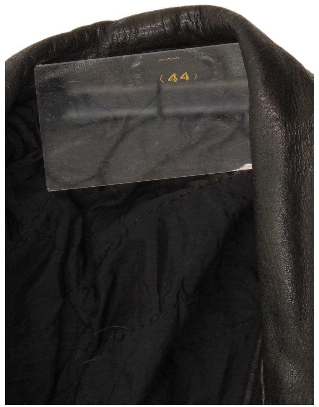 Jaqueta de couro masculina vintage para motociclista IT 44 XS preta