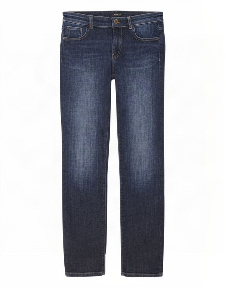 Jeans retos femininos Massimo Dutti EU 40 médio W30 L31 azul marinho