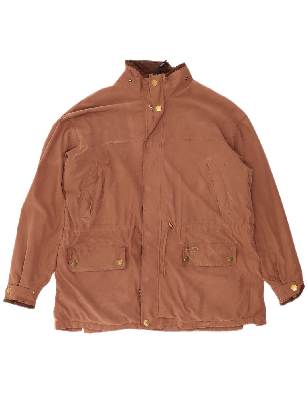 Jaqueta corta-vento masculina Musto Reino Unido 40 grande poliéster marrom