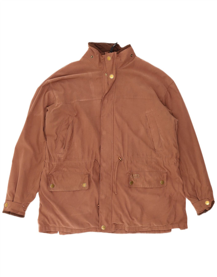 Jaqueta corta-vento masculina Musto Reino Unido 40 grande poliéster marrom