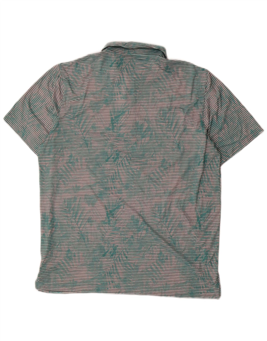 Camisa polo masculina PUMA XL verde risca de giz