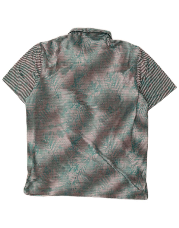 Camisa polo masculina PUMA XL verde risca de giz