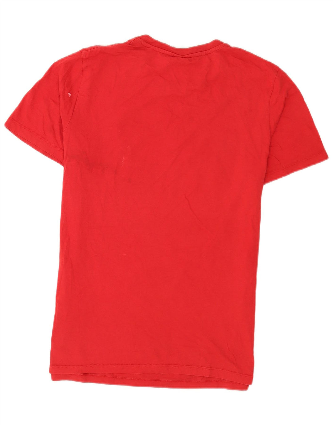 Camiseta gráfica masculina Jack & Jones Top médio algodão vermelho