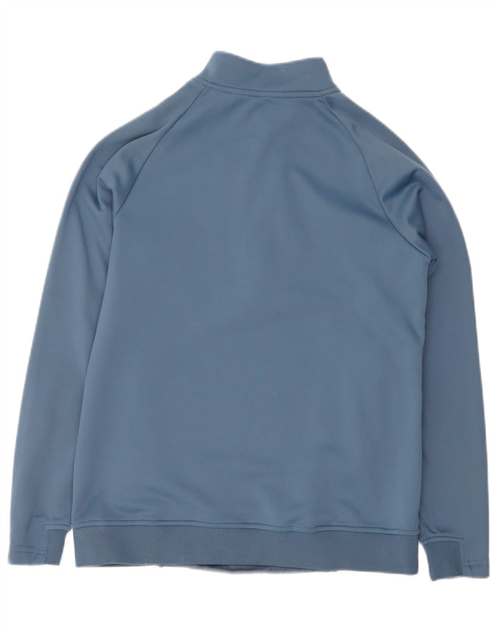 Gym King Masculino Zip Neck Moletom Jumper Pequeno Azul Colorblock