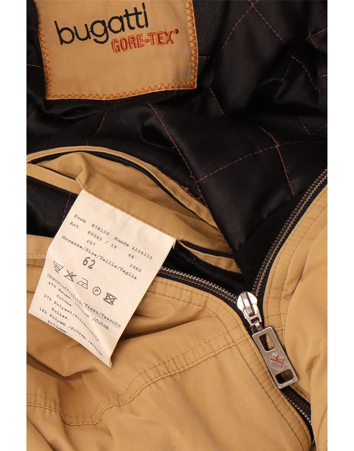 Jaqueta corta-vento masculina Bugatti Gore-Tex UK 62 6XL algodão bege
