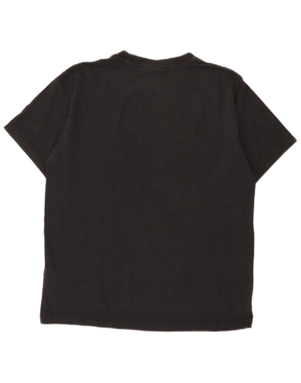 Adidas Mens Graphic T-Shirt Top Grande Algodão Preto
