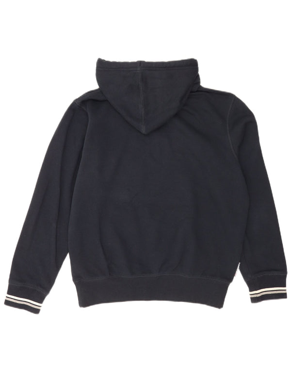 Admiral Mens Graphic moletom com capuz pequeno algodão azul marinho
