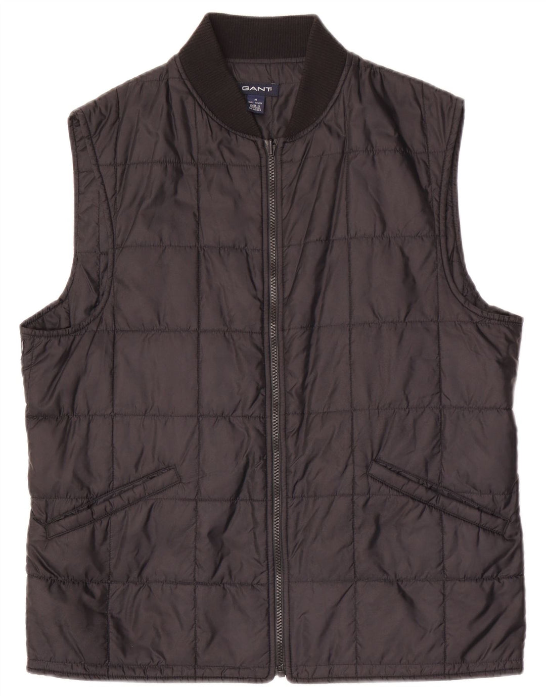 Gant Mens Liner Colete Acolchoado UK 38 Médio Preto Nylon