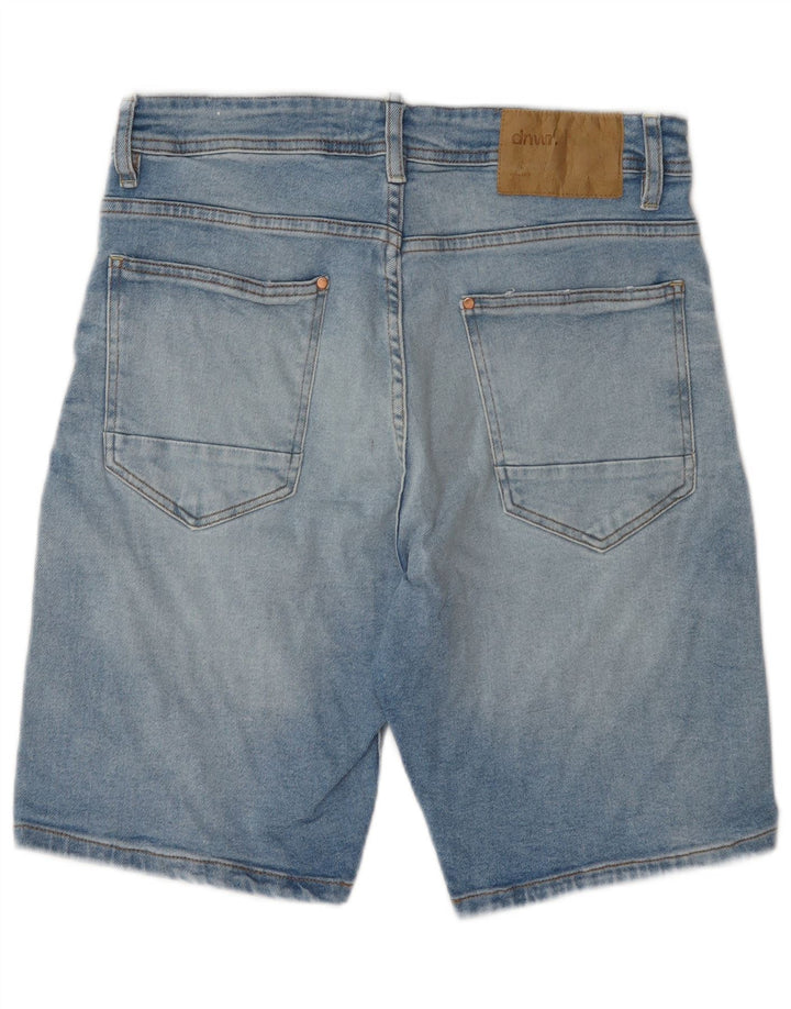 Zara Mens Denim Shorts EU 42 Grande W32 Azul Algodão