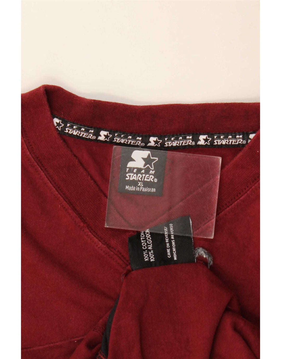 Colete masculino Starter Top XL algodão Borgonha