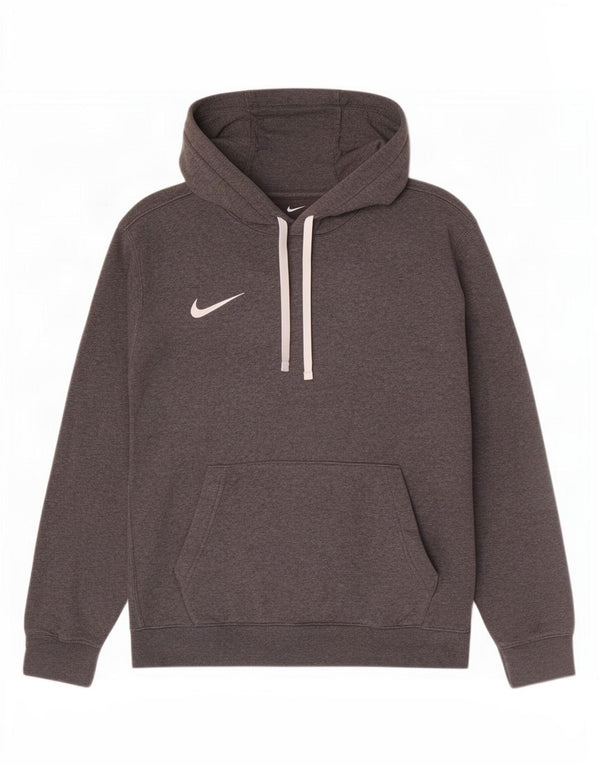 Nike Mens Hoodie Jumper Médio Algodão Cinza