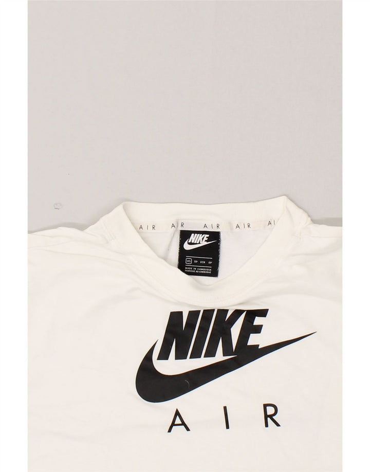 NIKE Mens Graphic T-Shirt Top XS White Cotton Vintage Nike and Second-Hand Nike from Messina Hembry 