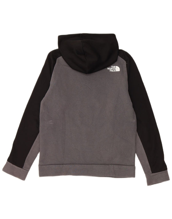 Jumper com capuz para meninos THE NORTH FACE 11-12 anos grande bloco cinza
