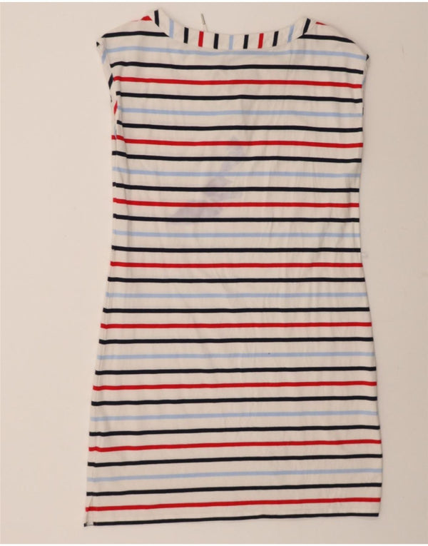 Vestido camiseta feminino TOMMY HILFIGER UK 14 médio listrado multicolorido