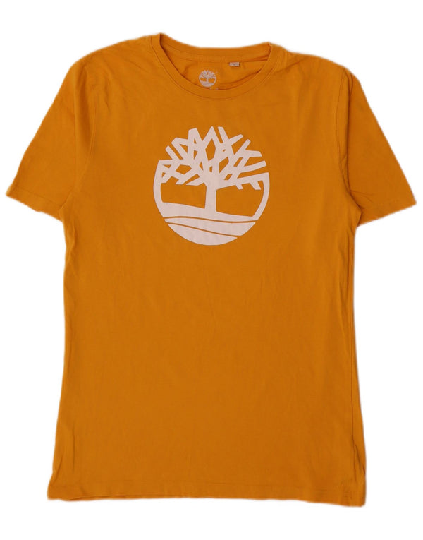 Camiseta Timberland Meninos Graphic 15-16 Anos Médio Algodão Amarelo