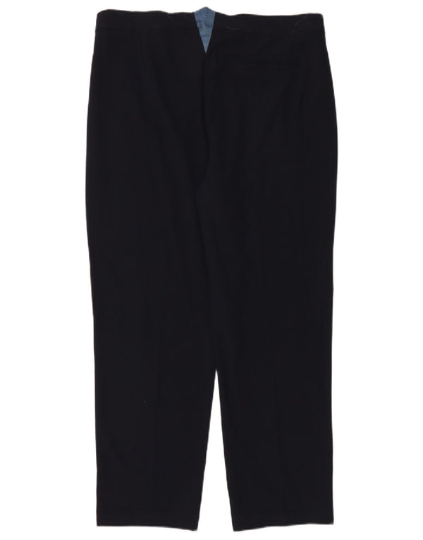 Calça Chino Cônica Feminina Marks & Spencer Reino Unido 14 Grande W36 L28 Azul Marinho