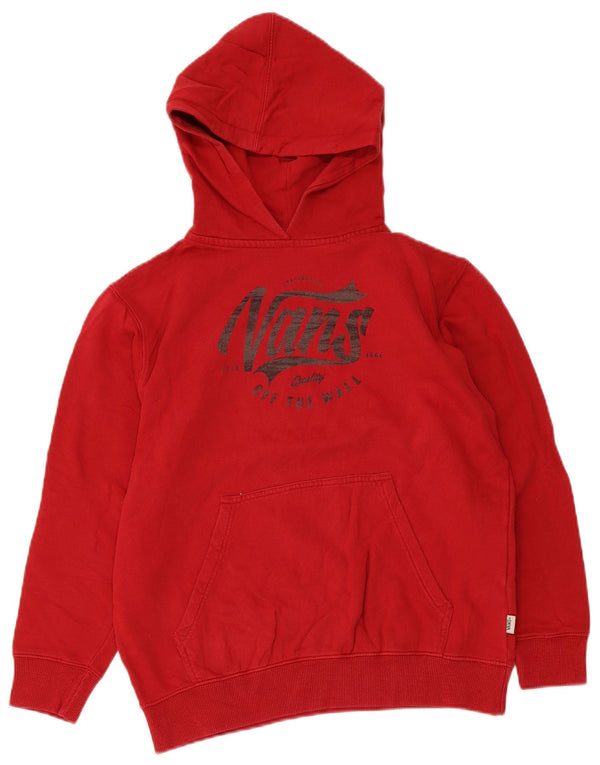 Vans Meninos Graphic Hoodie Jumper 10-11 Anos Médio Algodão Vermelho