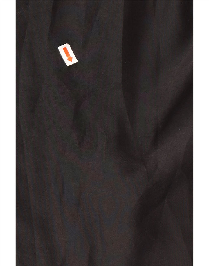 Blusa feminina VINTAGE IT 46 grande poliéster preto
