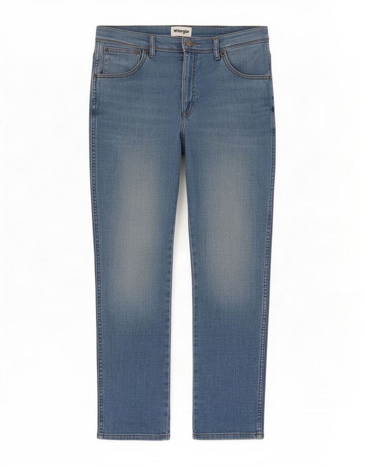 Wrangler Masculino Texas Slim Jeans W33 L30 Azul Algodão