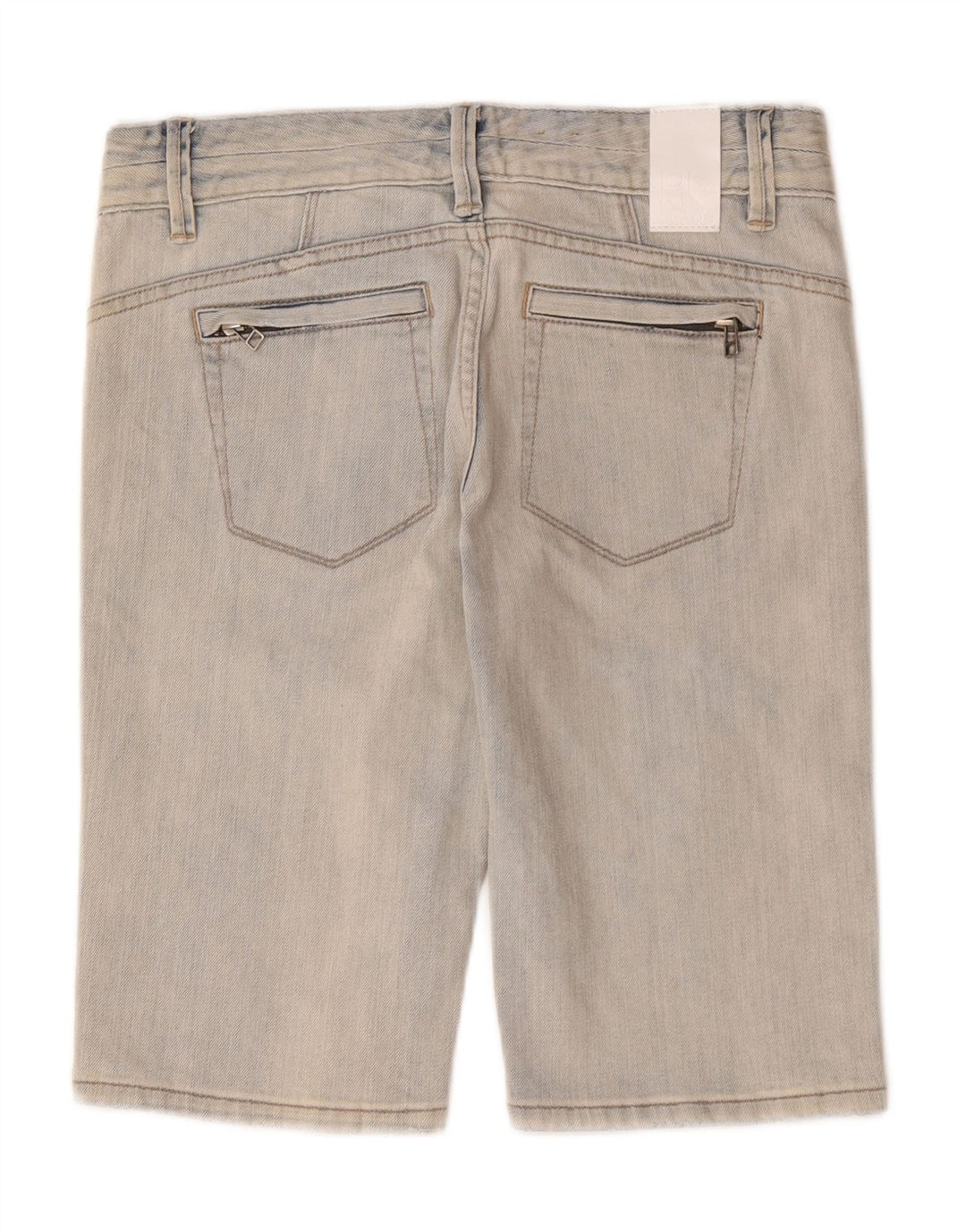 Shorts jeans feminino Dkny EUA 6 médio W32 algodão azul