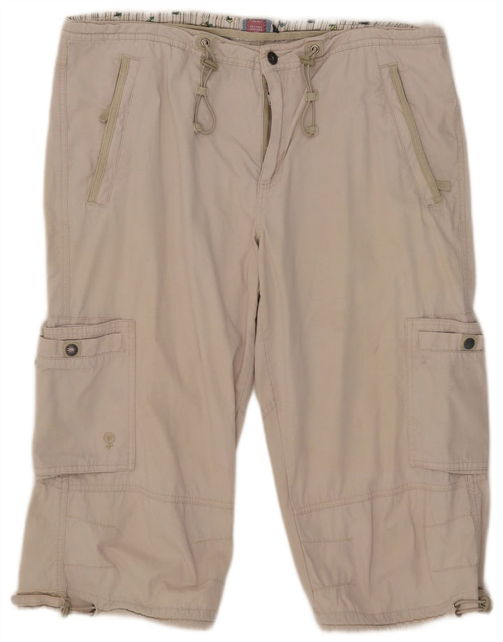 Shorts cargo masculino Fat Face W38 XL algodão bege