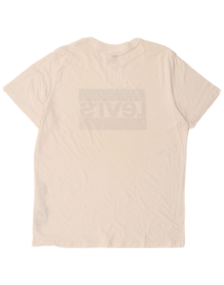 Camiseta gráfica masculina LEVI'S grande algodão branco