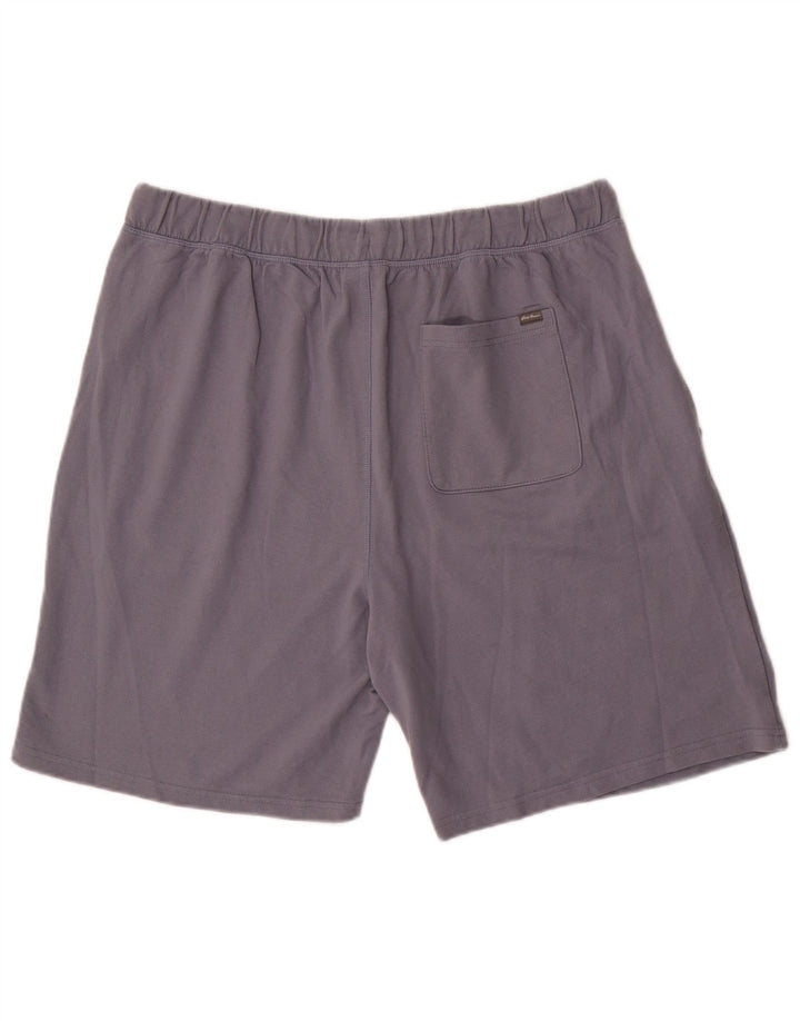 Eddie Bauer Mens Sport Shorts XL Algodão Cinza