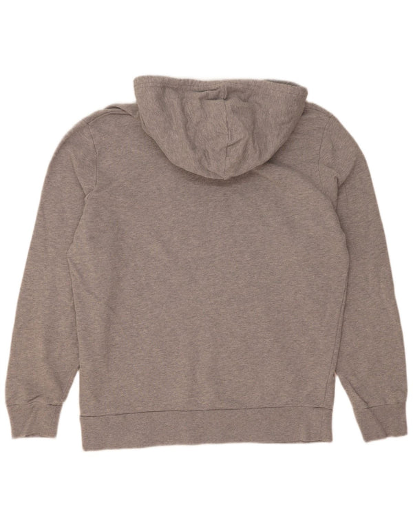 Suéter com capuz gráfico masculino Levi's médio cinza algodão