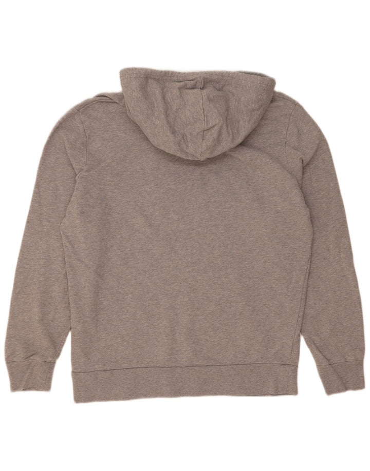 Suéter com capuz gráfico masculino Levi's médio cinza algodão