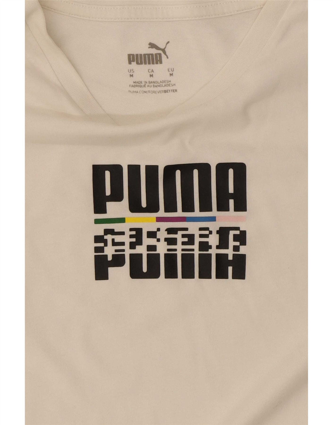 Puma Camiseta Masculina Graphic Top Médio Branco