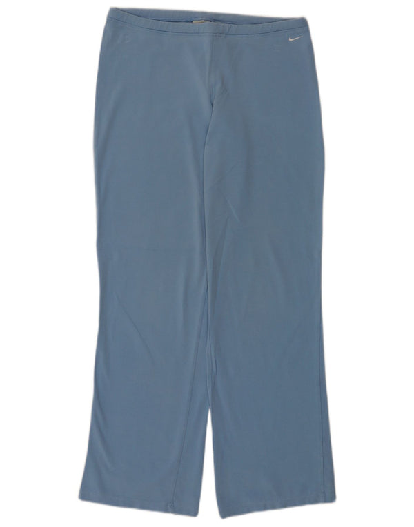 Calça de treino feminina Nike UK 8/10 pequena azul algodão
