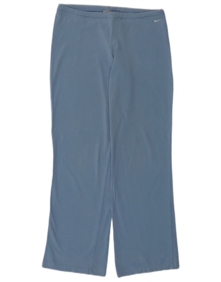 Calça de treino feminina Nike UK 8/10 pequena azul algodão