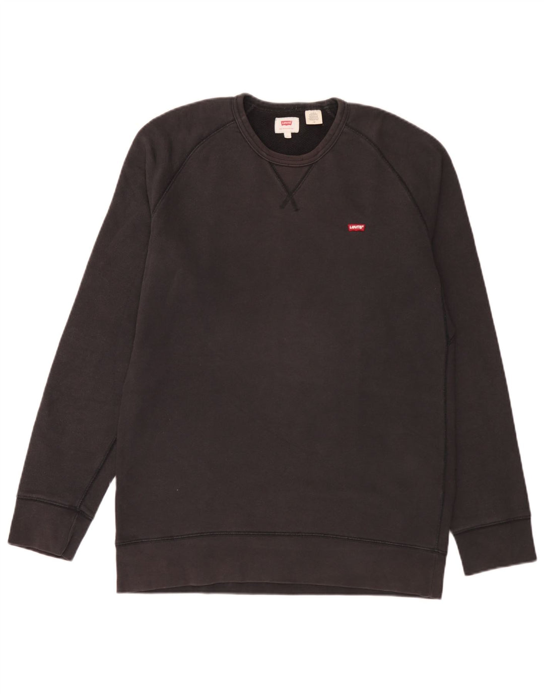 Levi's Moletom Masculino Jumper Grande Algodão Preto
