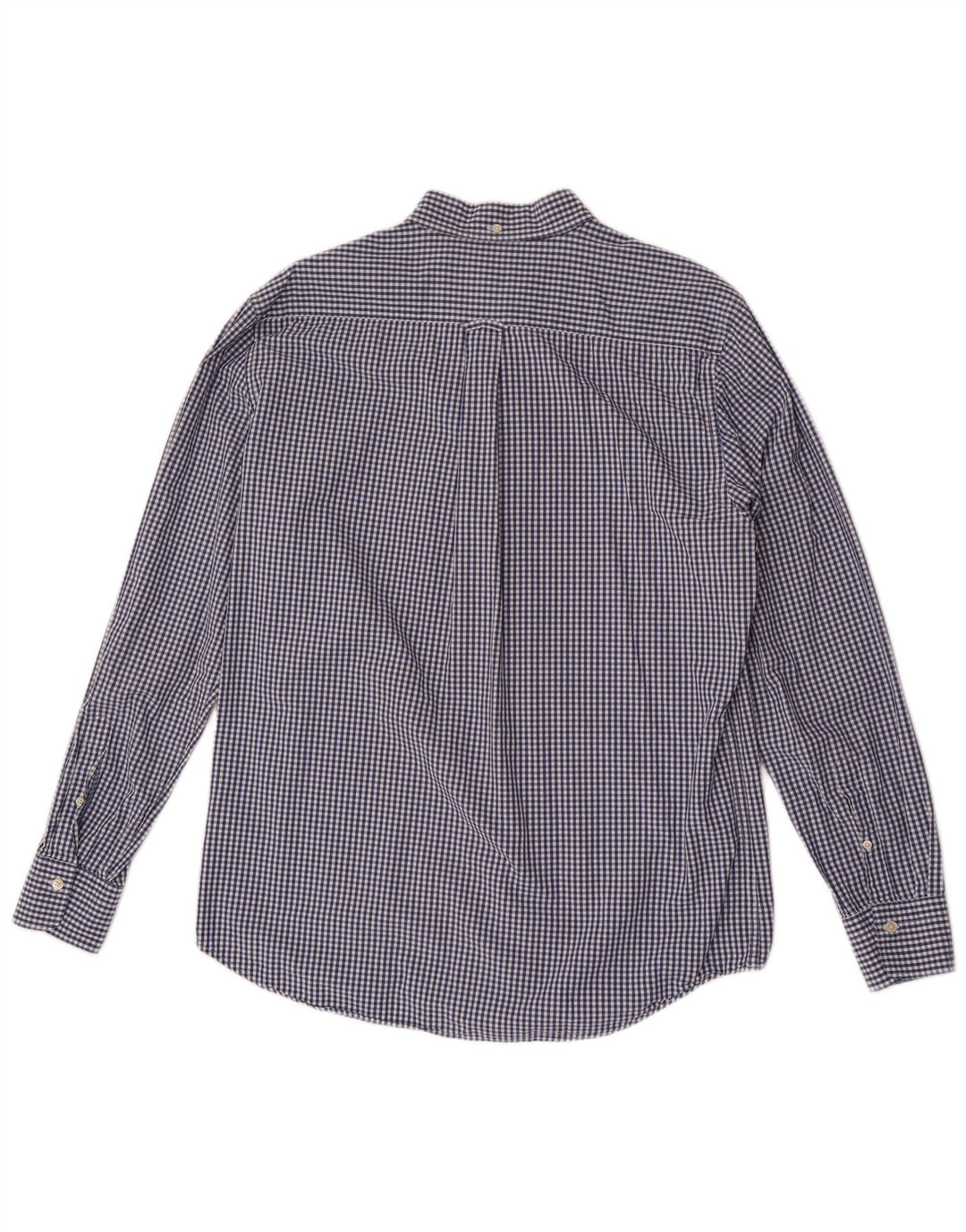 Camisa masculina Gant Regular Fit tamanho 41/42 16 1/2 grande azul marinho guingão