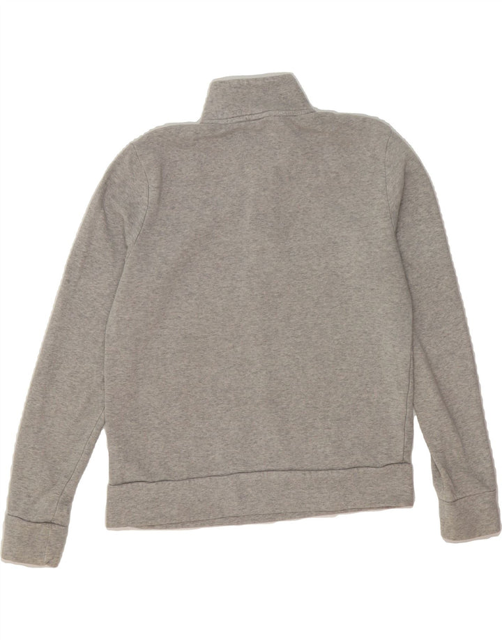 PUMA Womens Zip Neck Sweatshirt Jumper UK 6 XS Grey Cotton Vintage Puma and Second-Hand Puma from Messina Hembry 
