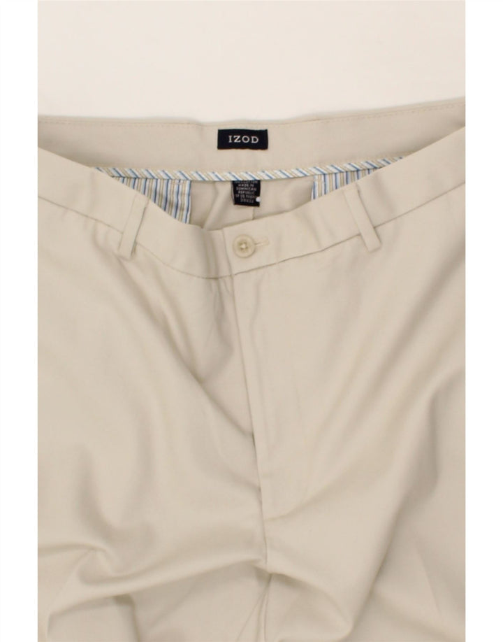 IZOD Mens Straight Chino Trousers W38 L32 Beige Cotton Vintage Izod and Second-Hand Izod from Messina Hembry 