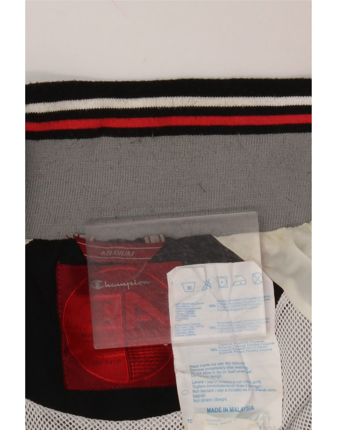 CHAMPION Mens Treino Top Jaqueta Poliéster Cinza Médio