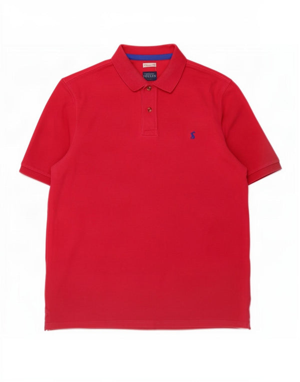 Camisa polo masculina Joules Classic Fit grande algodão rosa