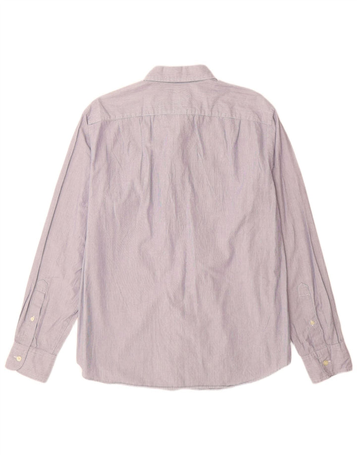 J. Crew Camisa masculina sob medida de algodão listrado azul médio
