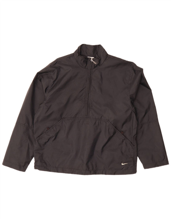 Nike feminino oversized pulôver agasalho top jaqueta EUA 8/10 médio preto