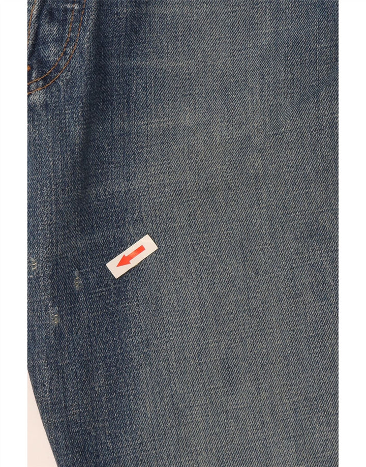 Calça Jeans Levis Masculina 501 Distressed Straight W27 L32 Azul Algodão