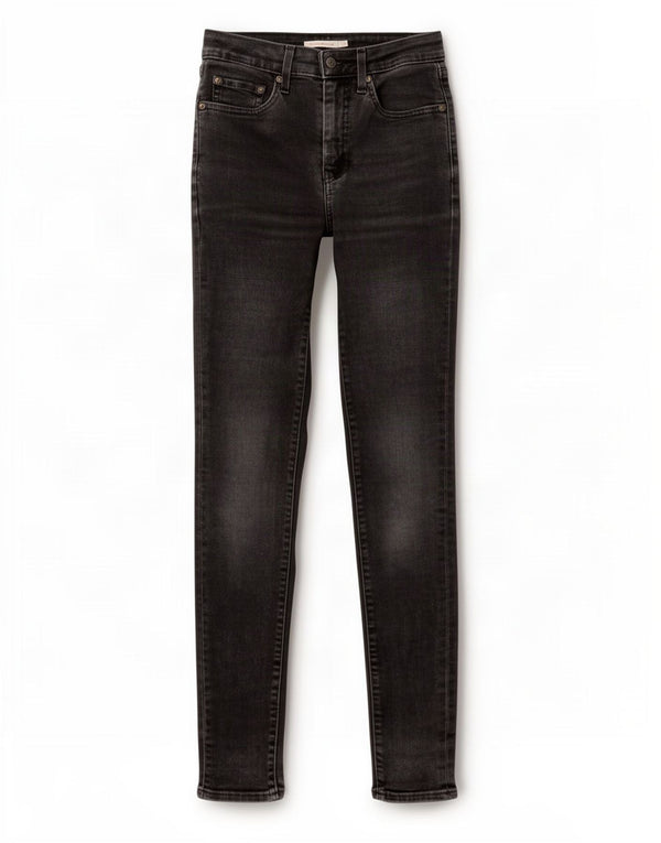Calça jeans feminina Levi's 721 High Rise Skinny W27 L32 algodão preto