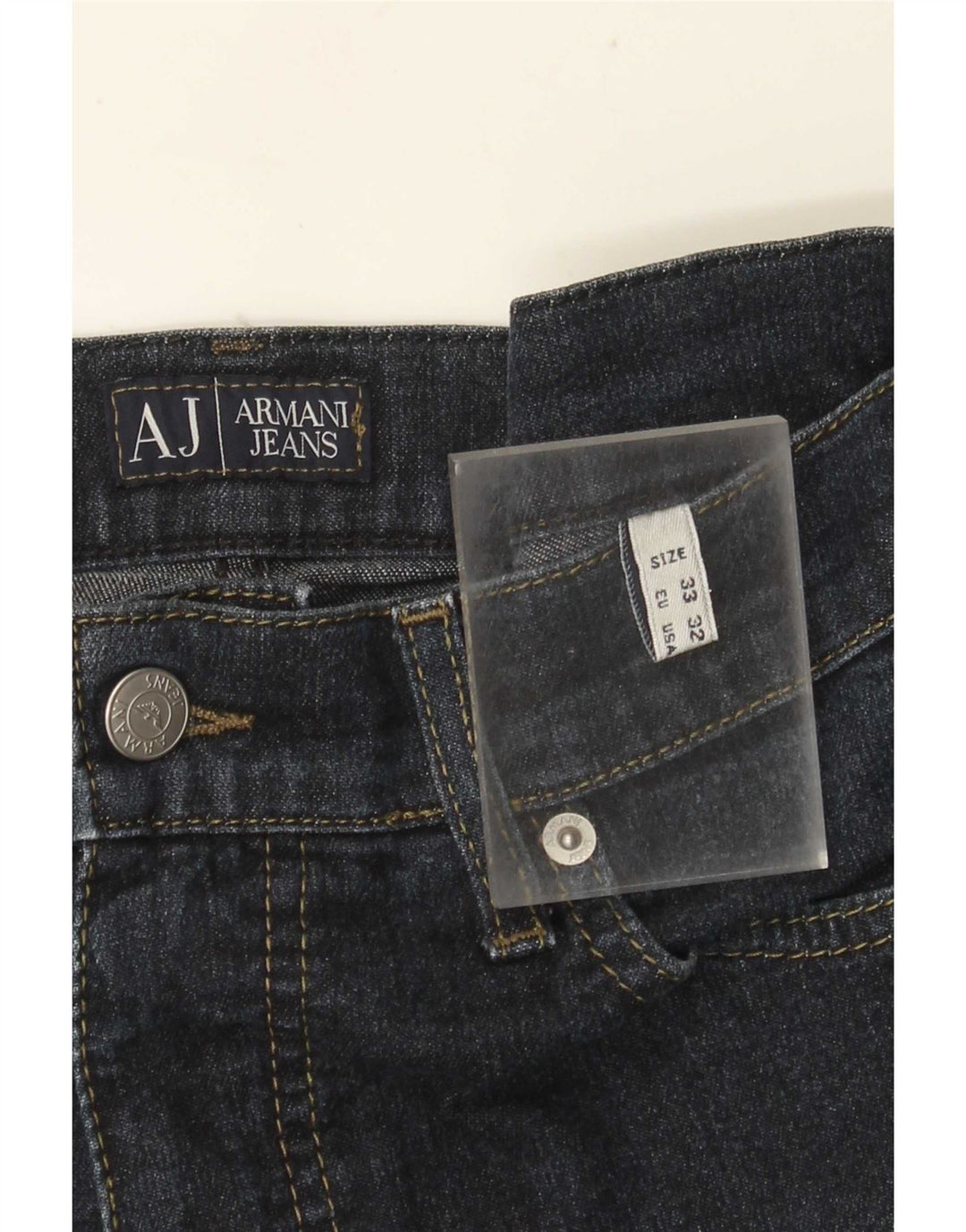 Armani Jeans feminino jeans retos W33 L34 azul marinho