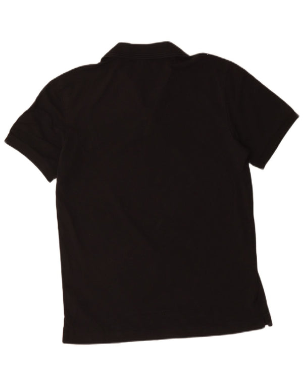 Camisa polo masculina G-Star de algodão preto médio