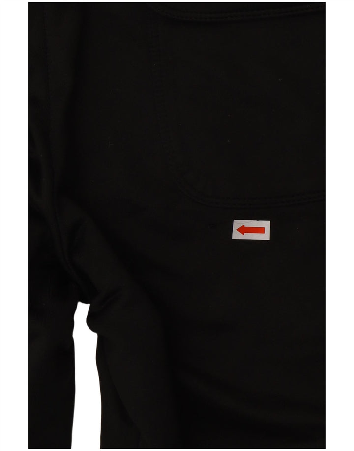 NIKE Womens Bermuda Sport Shorts US 4/6 Pequeno Poliéster Preto