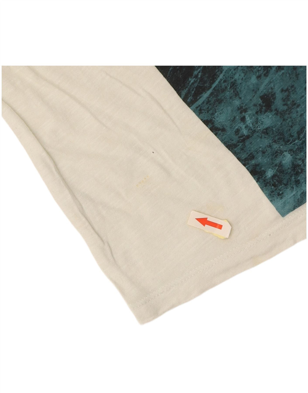 CALVIN KLEIN JEANS Camiseta feminina grande com estampa gráfica UK 6 XS Branco