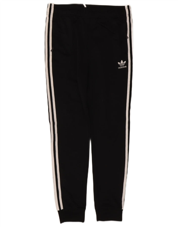 Adidas meninos calças de treino joggers 13-14 anos preto poliéster