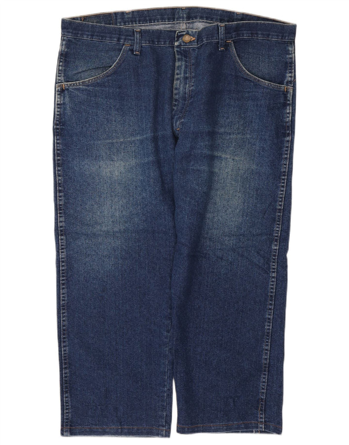 Wrangler Calça jeans masculina cortada W40 L24 algodão azul